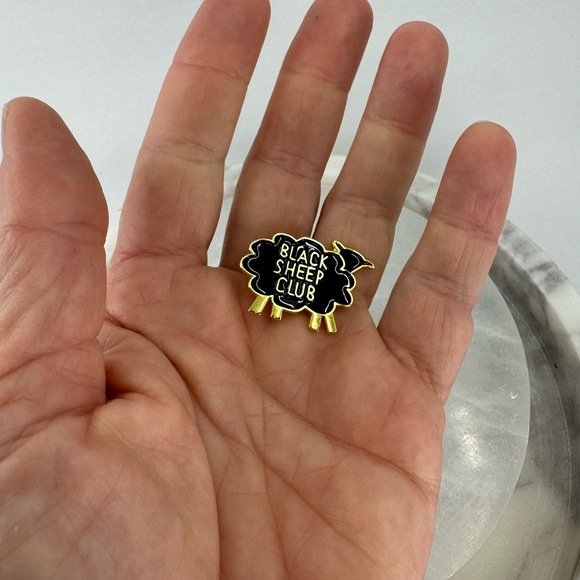 3/$15 Black Sheep Club Badge Enamel Pin Brooch - Picture 3 of 5